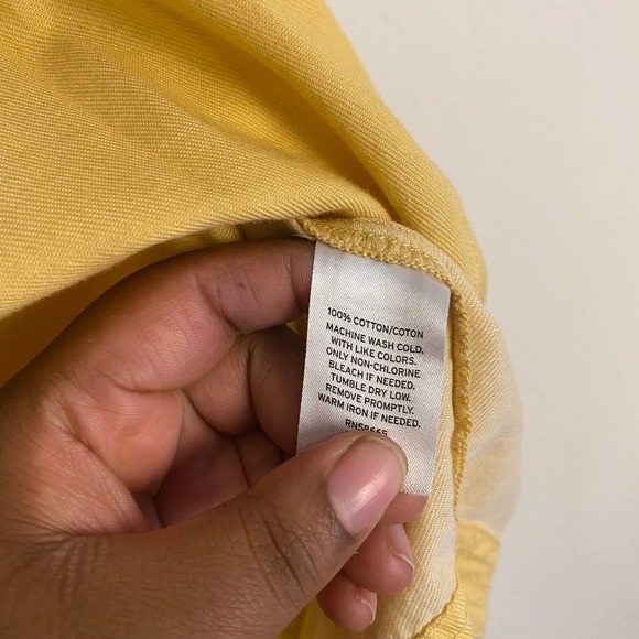 Susina Yellow Tie Knot Tank Top Small - Picture 4 of 4